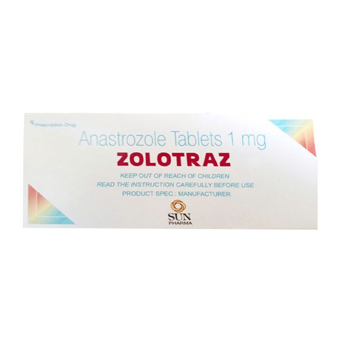 Zolotraz Anastrozole 1mg Sun Pharma điều trị ung thư vú